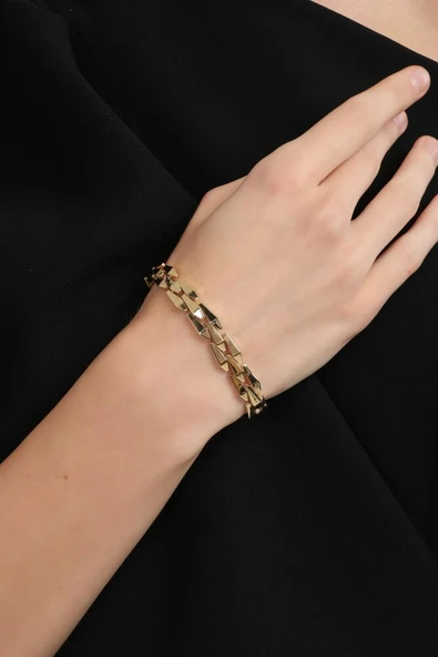 Prestij Gurmet Bileklik İtaly Kilit 19 cm En 10 mm - Resim 3