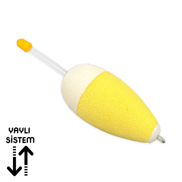 Balık Avı için Işıklı Yaylı Eva Şamandıra 50-75 gr - Gece Balıkçılığına Uygun Tüplü Fosfor Takmalı - Resim 2