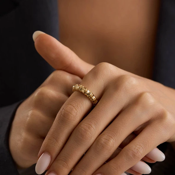 Smooth Gold Altın Yüzük 4mm ürün görseli 1