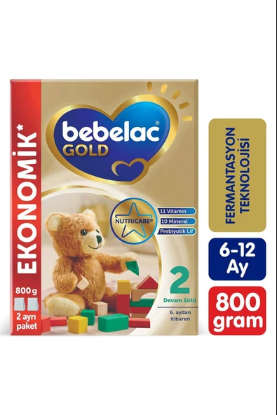 Bebelac Gold 2 Devam Sütü 6 Ay+ 800 gr ürün görseli