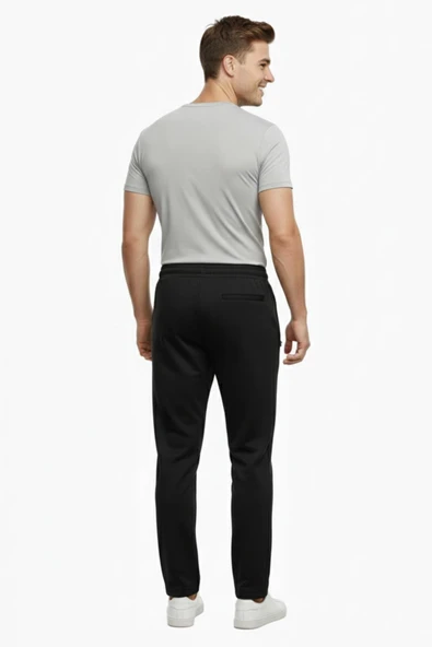 Erkek Rahat Kesim Düz Paça Dalgıç Kumaş Eşofman Altı BGL-ST05044 - Resim 8