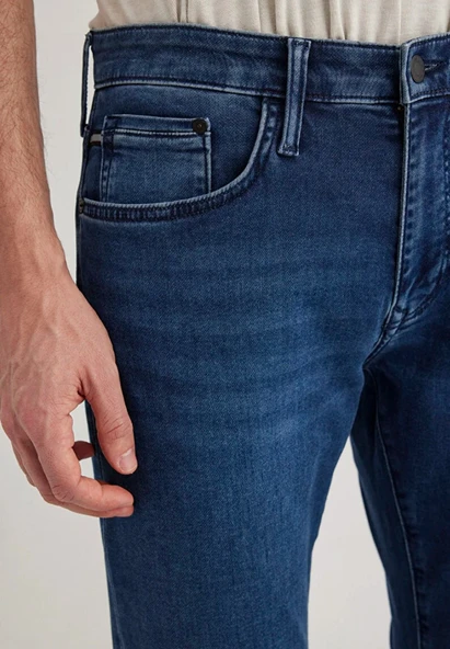 Mavi M0035182162 Marcus Sporty Koyu Mavi Jean Pantolon Erkek Kot Pantolon - Resim 7