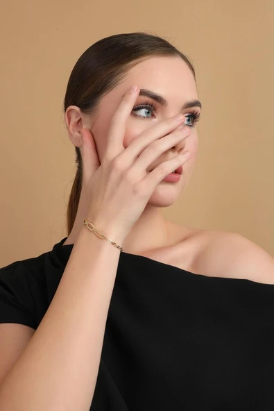 Işıltı Kavis Altın Bileklik 18-20 cm ürün görseli 1