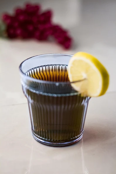 Akrilik Lacivert 6'lı Kısa Bardak & Su Meşrubat Kahve Yanı Bardağı 300 ml ( Cam Değildir ) - Resim 2