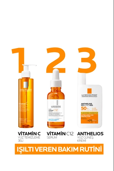 La Roche Posay C Vitamini İçerikli Işıltı Veren Yüz Temizleme Jeli 200 ml - Resim 7