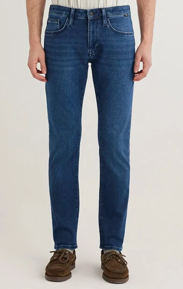 Mavi M0035182162 Marcus Sporty Koyu Mavi Jean Pantolon Erkek Kot Pantolon - Resim 4