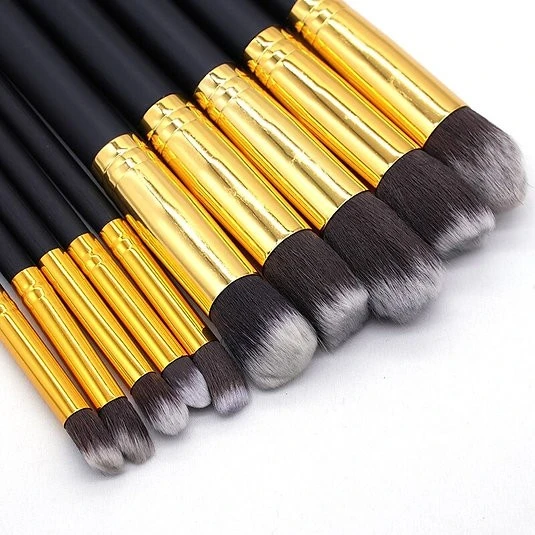 10lu Makyaj Fırçası Seti - Resim 2