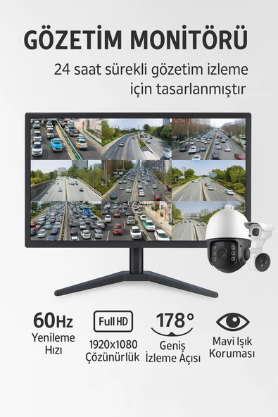 Venas 19” Dahili Hoparlörlü 60 HZ Led Monitör - Resim 3