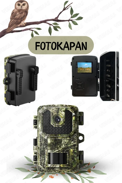 Venas 2K ULTRA HD PIR SENSÖRLÜ FOTOGRAF VE VİDEO ÇEKİM FOTOKAPAN - Resim 2