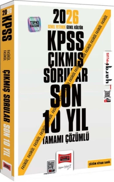 2026 KPSS Genel Kültür Genel Yetenek Tüm Dersler Tamamı Çözümlü Son 10 Yıl Çıkmış Sorular Yargı ürün görseli 1