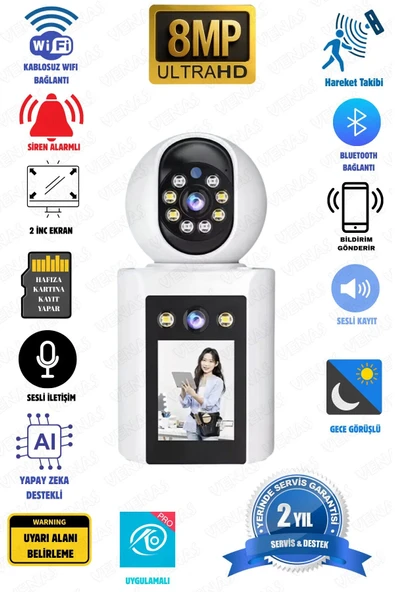 Venas Monitörlü Bebek ve Evcil Hayvan Güvenlik Kamerası ürün görseli