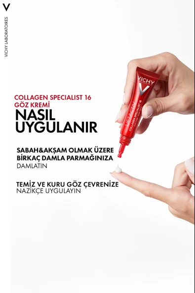 Vichy Liftactiv Collagen Specialist Göz Bakım Kremi 15 ml - Resim 5