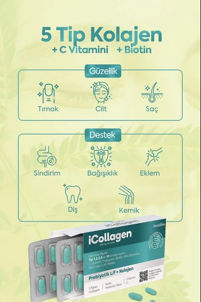 Doctamin iCollagen 1500 mg 60 Tablet - Resim 4