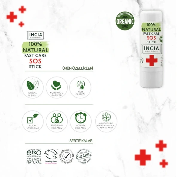 İncia Doğal SOS Stick 6 Gr - Resim 5