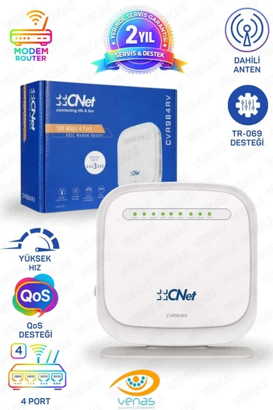 Venas 4 Port 300 MBPS VDSL MODEM ROUTER ürün görseli