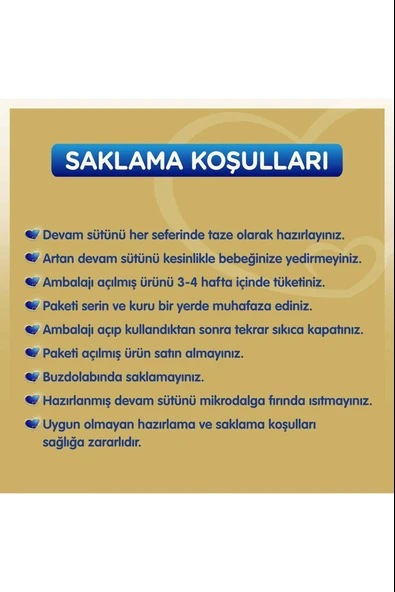 Bebelac Gold 2 Devam Sütü 6 Ay+ 800 gr - Resim 5