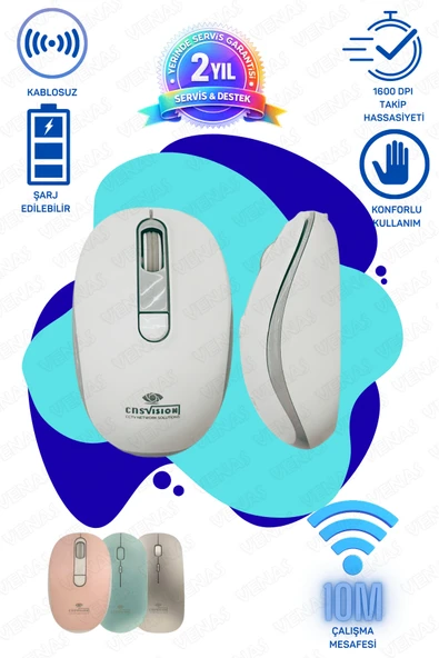 Venas Kablosuz Wireless Mouse Gri ürün görseli