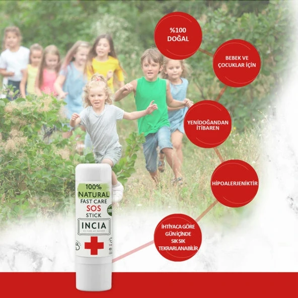 İncia Doğal SOS Stick 6 Gr - Resim 2