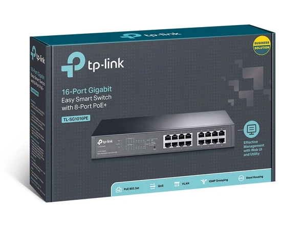 Tp-lınk Tl-sg1016pe 16port 10/100/1000 Yönetilebilir Poe Swıtch - Resim 4