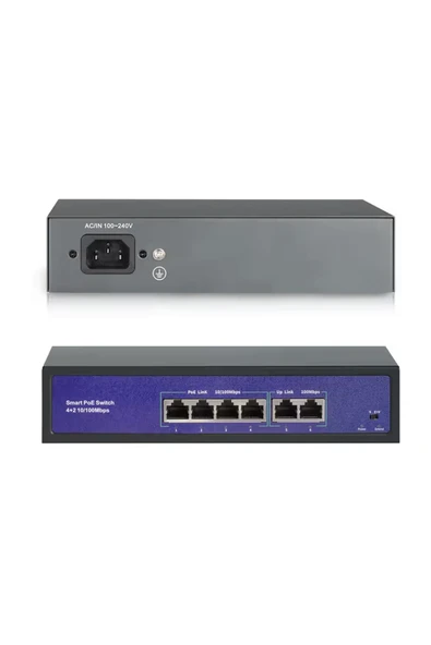 COMBO 16 Port 48V Gigabit 16 kanal ağ IP kamera için POE  Swich - Resim 2