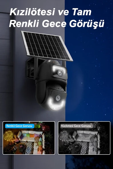 Venas Wifi Solar Kablosuz Güvenlik Kamerası - Resim 3