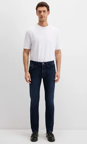 Mavi M0035187841 Marcus Premium Blue Mürekkep Mavisi Jean Pantolon Erkek Kot Pantolon - Resim 5