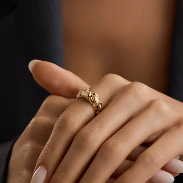 Minimal Glow 14 Ayar Altın Yüzük ürün görseli 1