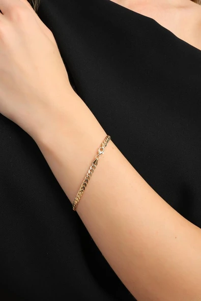Gurmetli Yonca Bileklik 19 cm En 4 mm - Resim 4