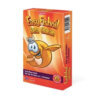 EasyFishoil Beta Glukan Çiğnenebilir 30 Jel Tablet ürün görseli