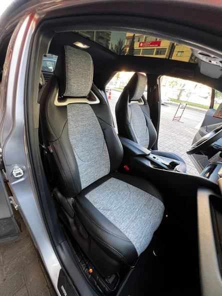 Toyota C-HR HYBRID Özel Dikim Koltuk Kılıfı - Resim 4