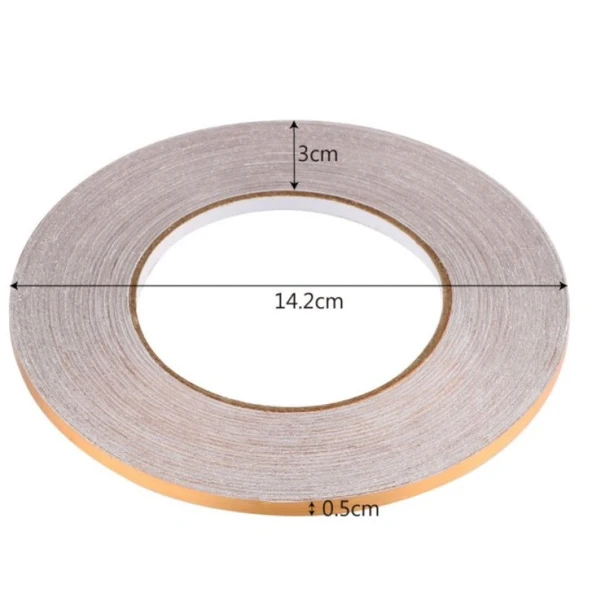 0.5 Cm 50 Metre Gold Fayans Arası Şerit Bant - Resim 3