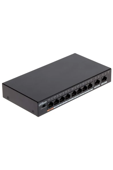 DAHUA PFS3010-8ET-96-V2 8 Port X10/100 2GE Uplink 96W PoE Switch - Resim 3
