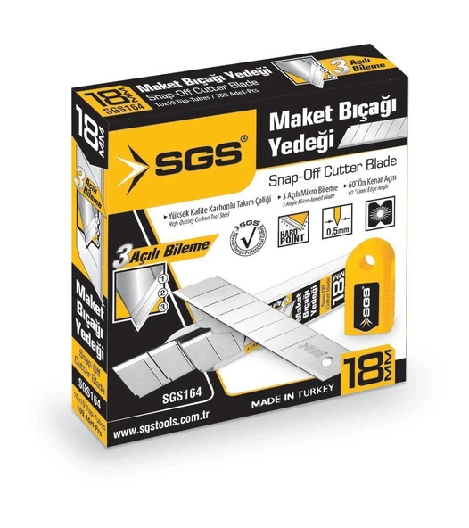 SGS MAKET BIÇAĞI YEDEĞİ (PK/10 ADET) (0,50MM) - Resim 2