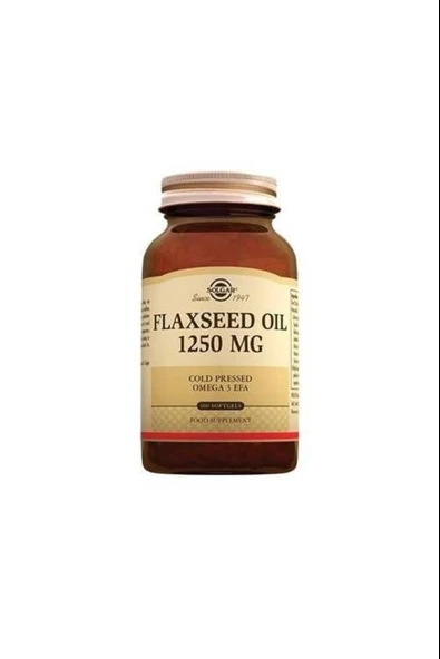 Solgar Flaxseed Oil 1250 Mg 100 Kapsül ürün görseli