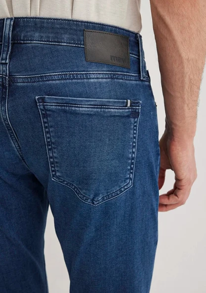 Mavi M0035182162 Marcus Sporty Koyu Mavi Jean Pantolon Erkek Kot Pantolon - Resim 8