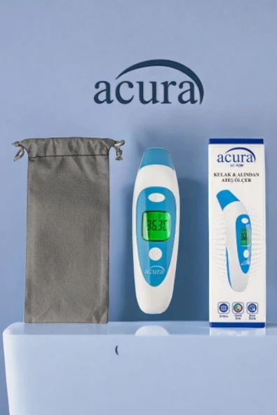 AC-9280 Kulaktan Ateş Ölçer, Alından Ateş Ölçer, Çantalı, 3 Renk Ekran, Yüksek Hassasiyet ürün görseli 1