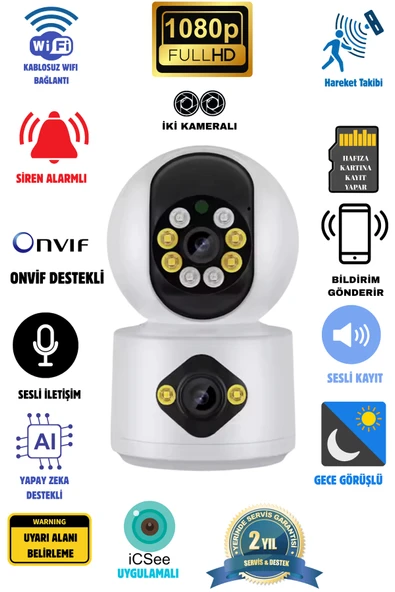 Venas Çift Kameralı Gece Renkli Görüşlü Bebek Kamerası ürün görseli