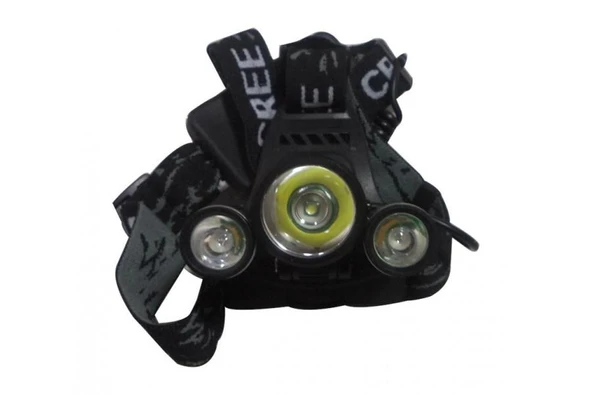 3 Başlı Kafa Feneri Kamp Dağcı Bahçe Fener Lamba - Resim 3