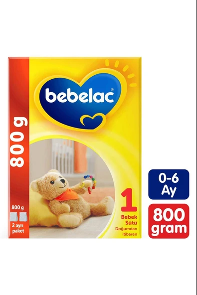 Bebelac 1 Bebek Sütü 0-6 Ay 800 gr ürün görseli