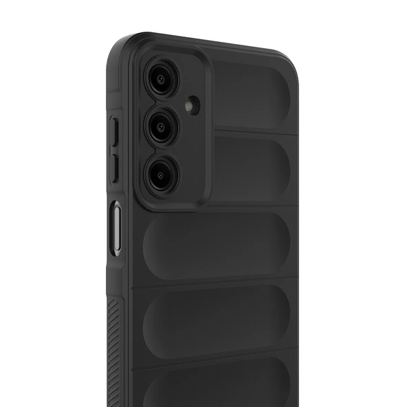 Samsung Galaxy A17 Kılıf Esnek TPU Oyuklu Arka Yüzey Tasarımlı Etnik Silikon Kapak - Resim 4