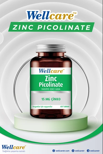 Wellcare Çinko Pikolinat 15 mg 60 Kapsül - Resim 3