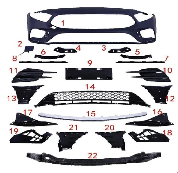 Mercedes On Tampon Set Amg W177 20> - Vortex V2205737 - Resim 1