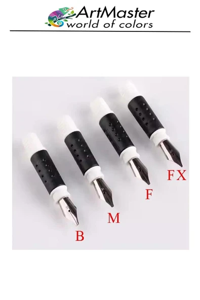 Kaligrafi Dolma Kalem Seti 4 lü 1 Paket Calligraphy Kalem Seti Hat Yazma Tasarım Sanat Kalemi Hattat - Resim 4