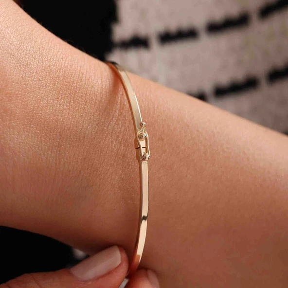 Yonca Kelepçe 14 Ayar - Resim 3