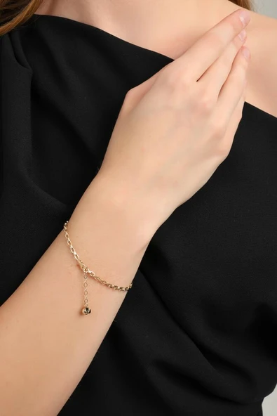 Altın Ataç Bileklik Forse Detay 18-20 cm - Resim 3