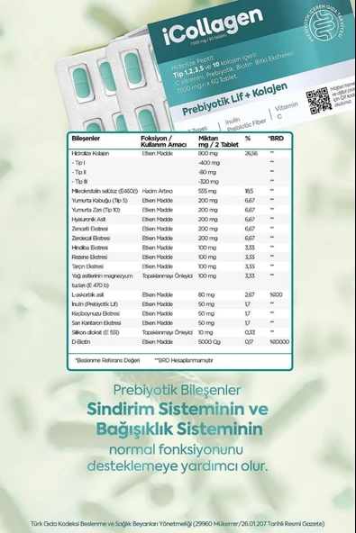 Doctamin iCollagen 1500 mg 60 Tablet - Resim 3