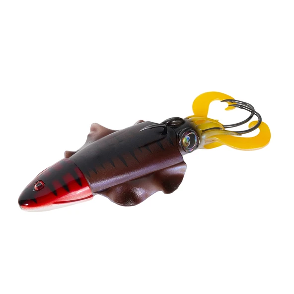 Seabor Cuttle Fish 12cm 80gr Silikon Kalamar Jig Yem Renk : Brown ürün görseli 1