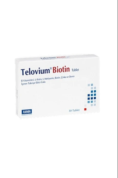Telovium Biotin 30 Tablet ürün görseli