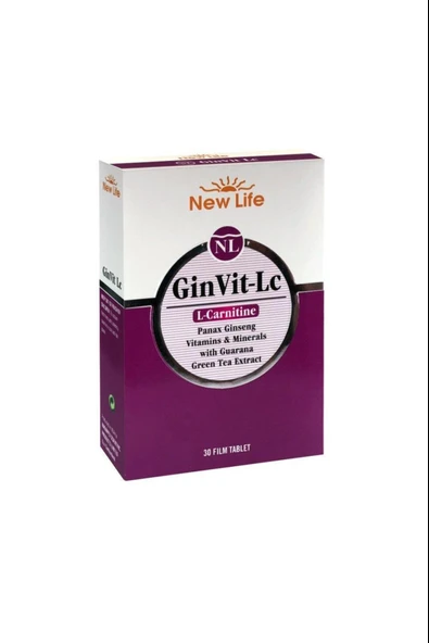 New Life GinVit-Lc L- Carnitine 30 Film Tablet ürün görseli