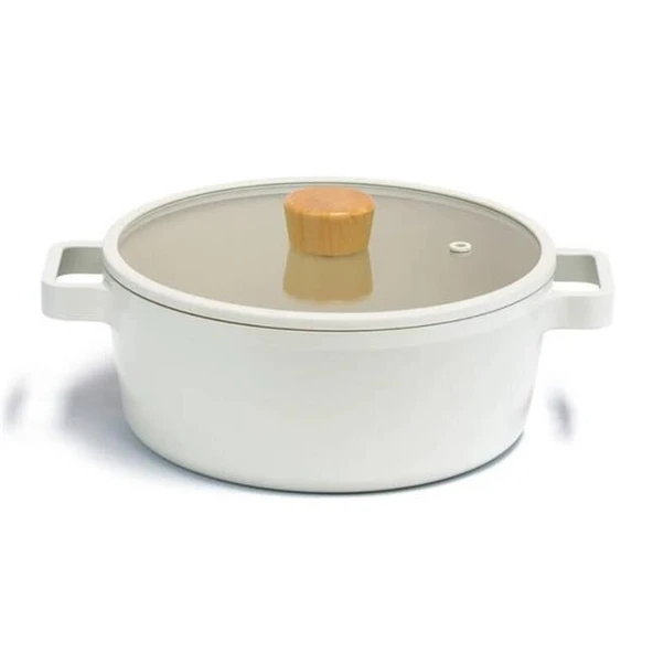 Neoflam Fika Bej Tencere ve Tava Seti 9 Parça - Resim 5